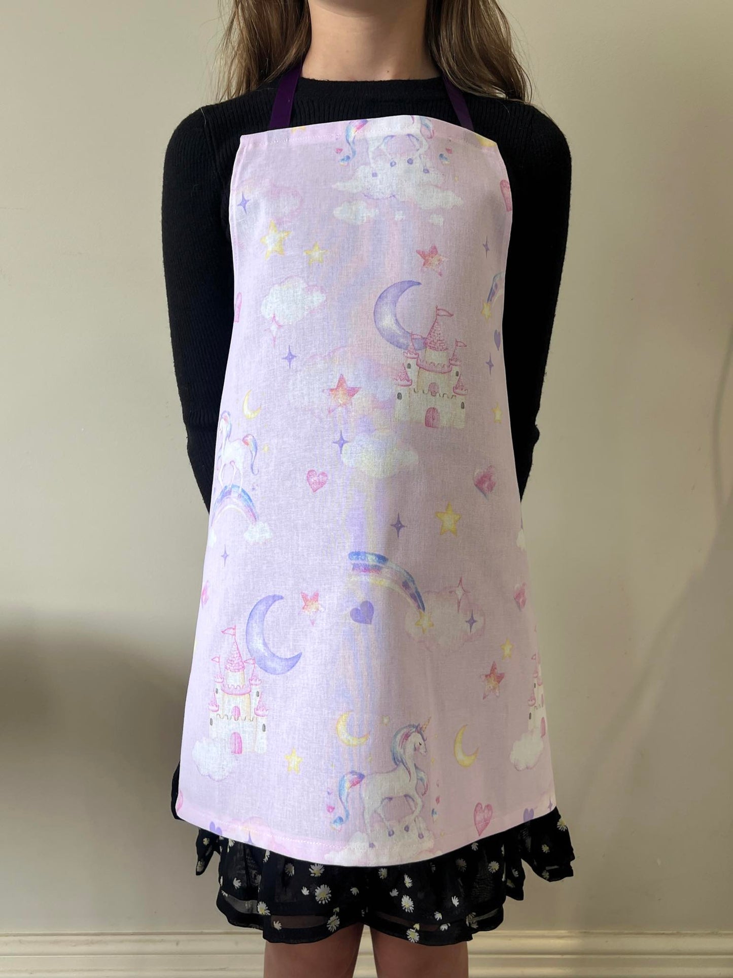 Children's Apron Unicorn and Castle