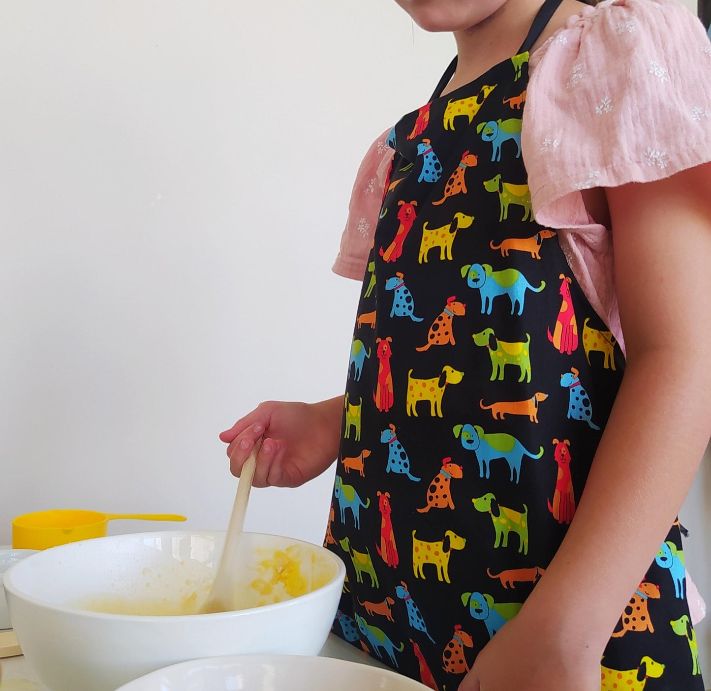 Children's Apron Dog Happy Paws Multi Dogs