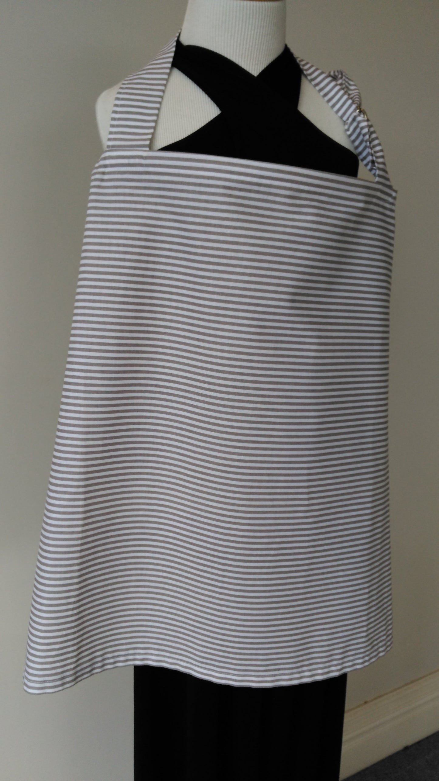 Nursing Cover Grey Stripes