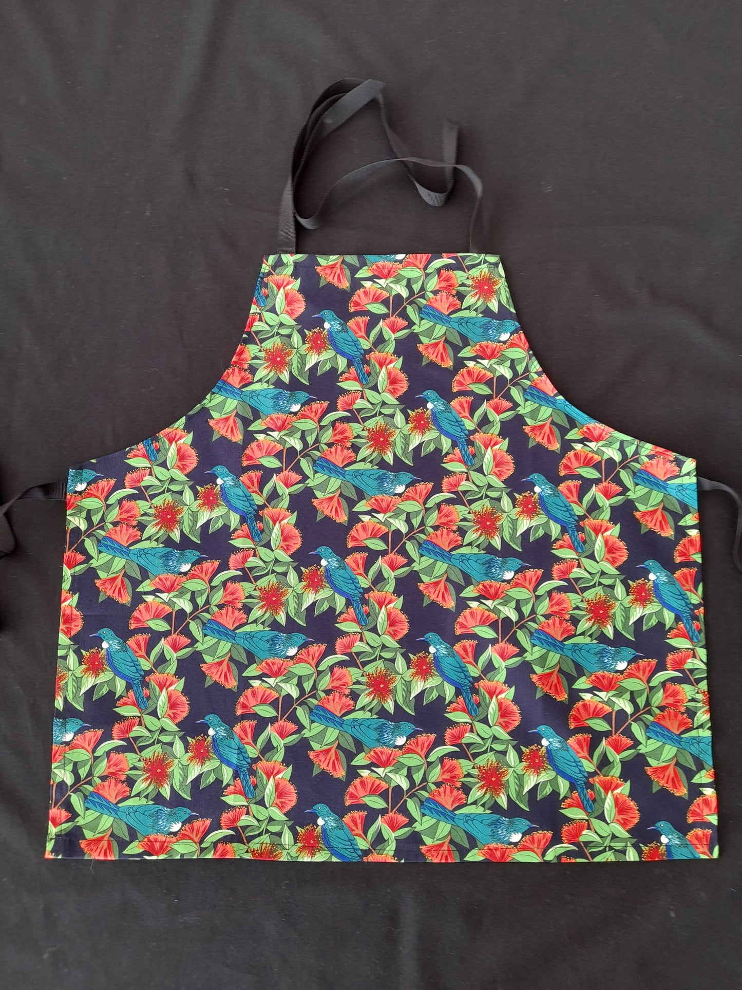 Children's Apron Kiwiana Tuis and Pohutukawas